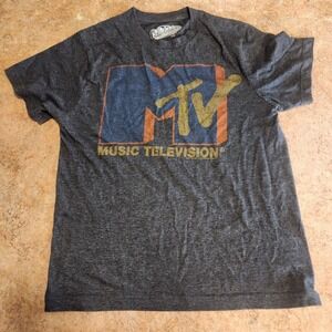 Old Navy Collectabilitees T Shirt MTV Classic Size Small Gray Short Sleeve